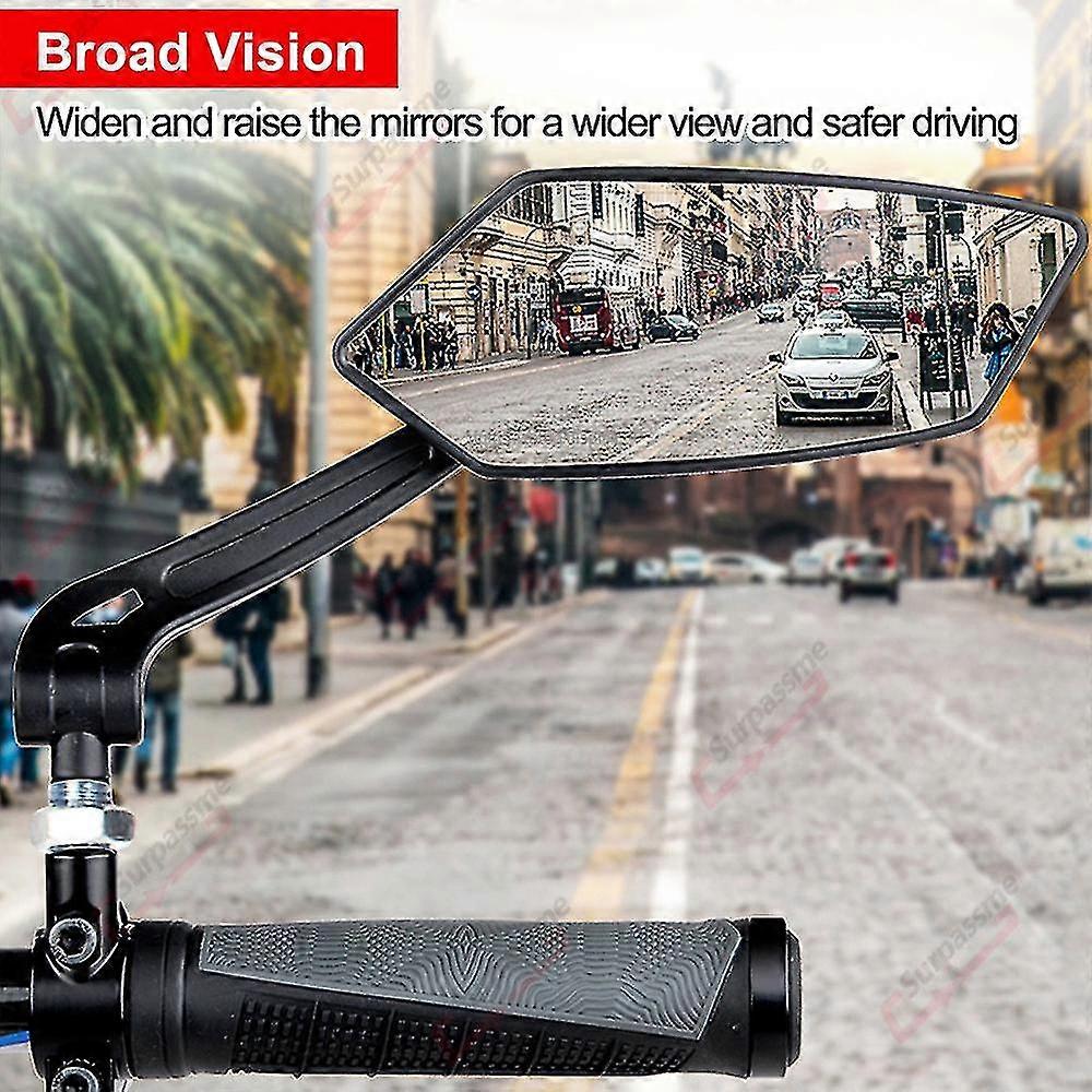 Fahrrad Rückspiegel 2 Stück HD 360°Verstellbar Fahrradspiegel