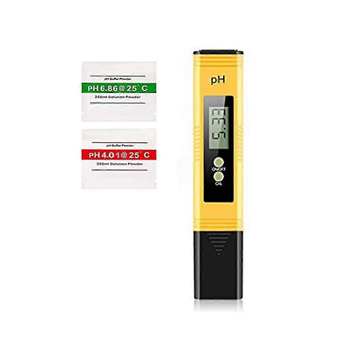Ph mètre, testeur de pH 0,01 Ph Précision Testeur de qualité de l’eau avec plage de mesure de pH 0-14 pour Househ