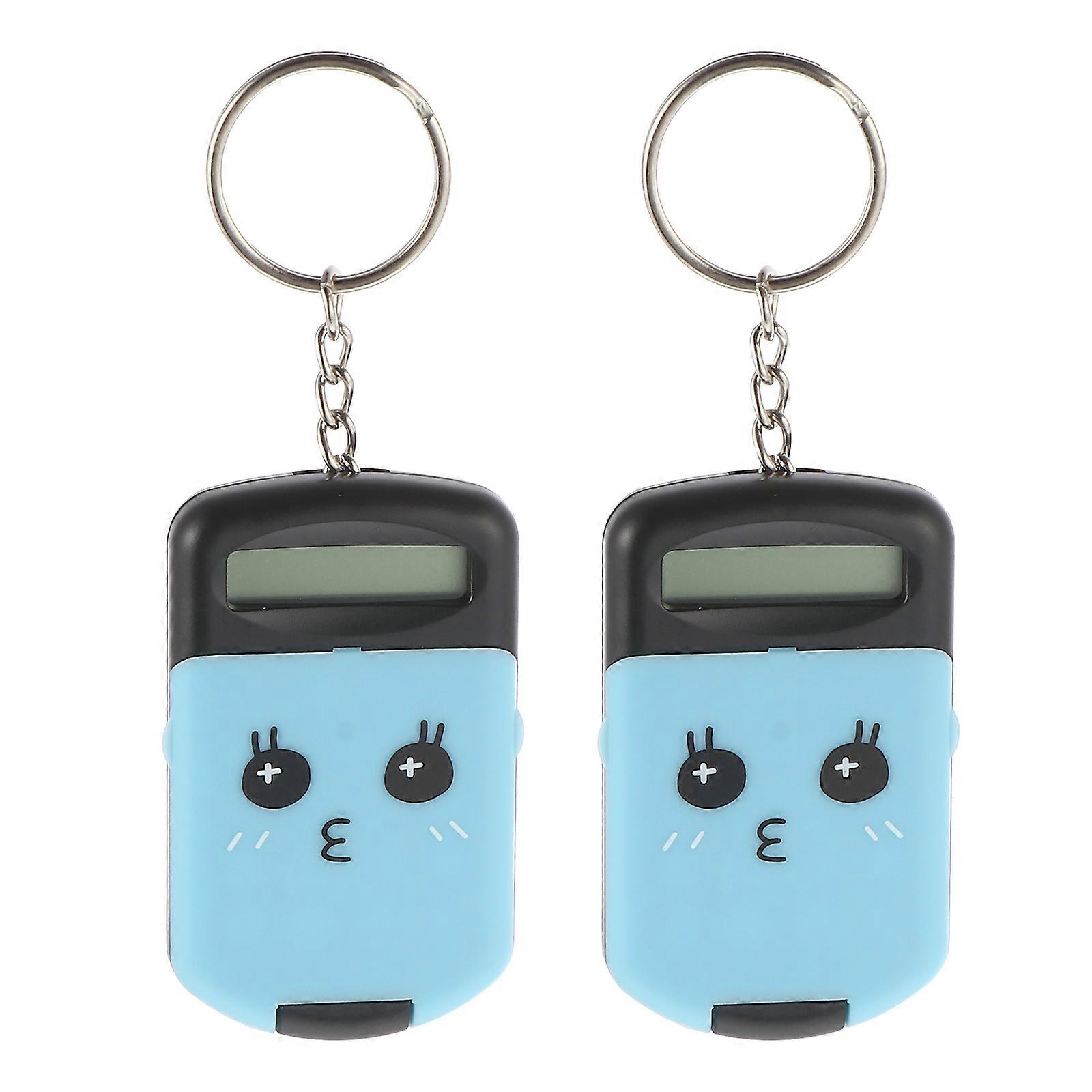 2pcs Mini Calculator Adorable Electronic Calculator Arithmetic Calculator