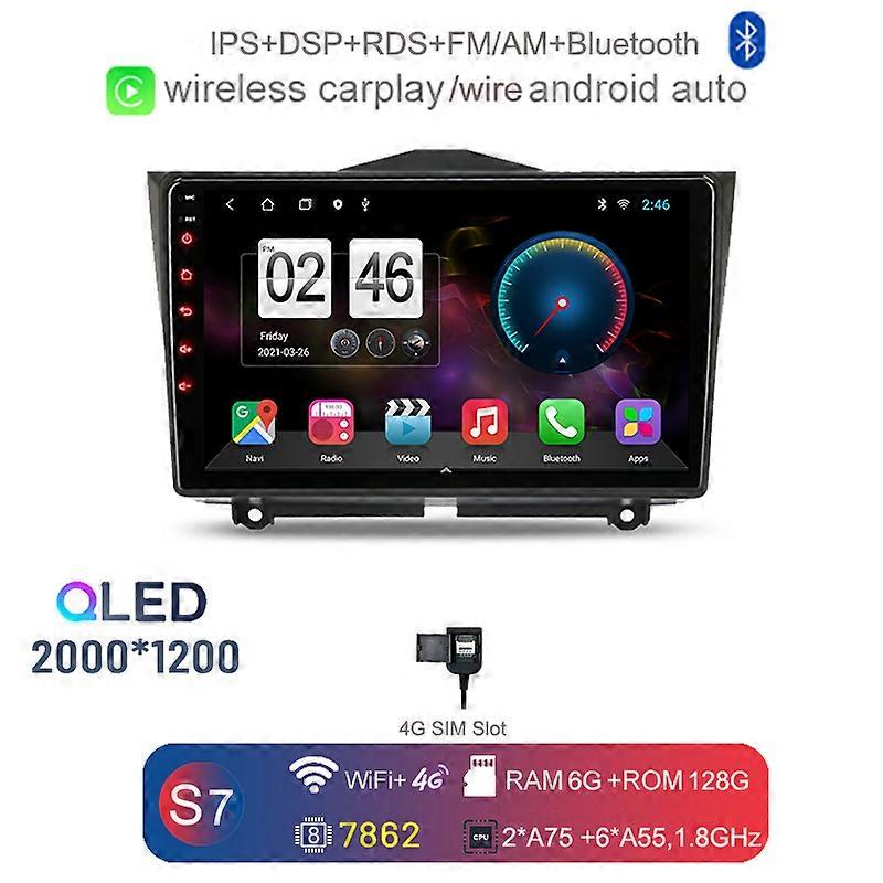 2K 2000*1200 Carplay Auto Android 12.0 8G+128G Car DVD Player GPS Map WIFI Bluetooth RDS Radio For LADA Granta Cross 2018 - 2019