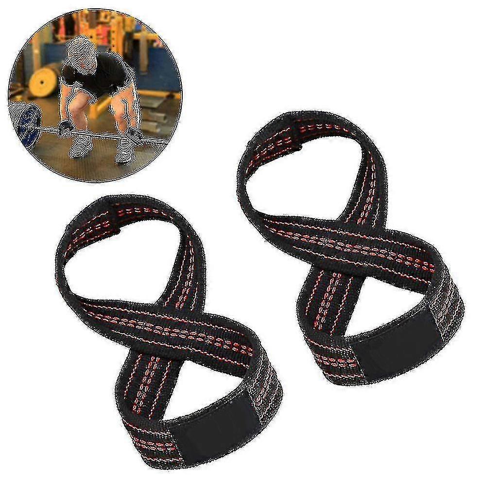 8 Figure Wrist Support Training Gym Straps Hand Bars Grip Gloves Support Exercise