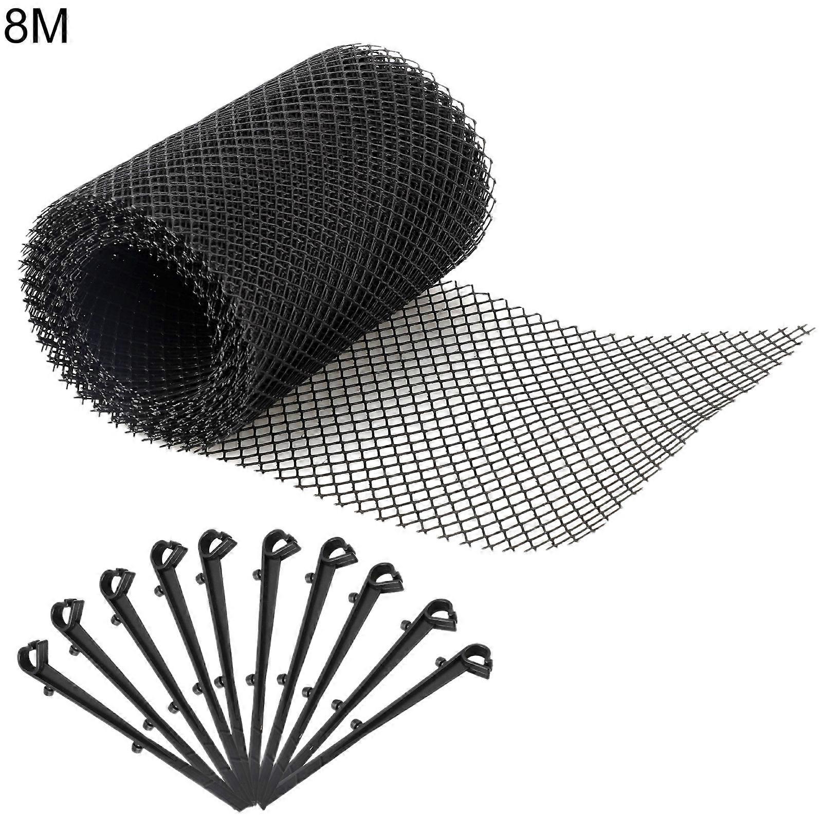 1 Roll Anti-clogging Gutter Guard Flexible PP Multifunctional Drain Protector Adjustable Mesh Netting for Home JIKAIX
