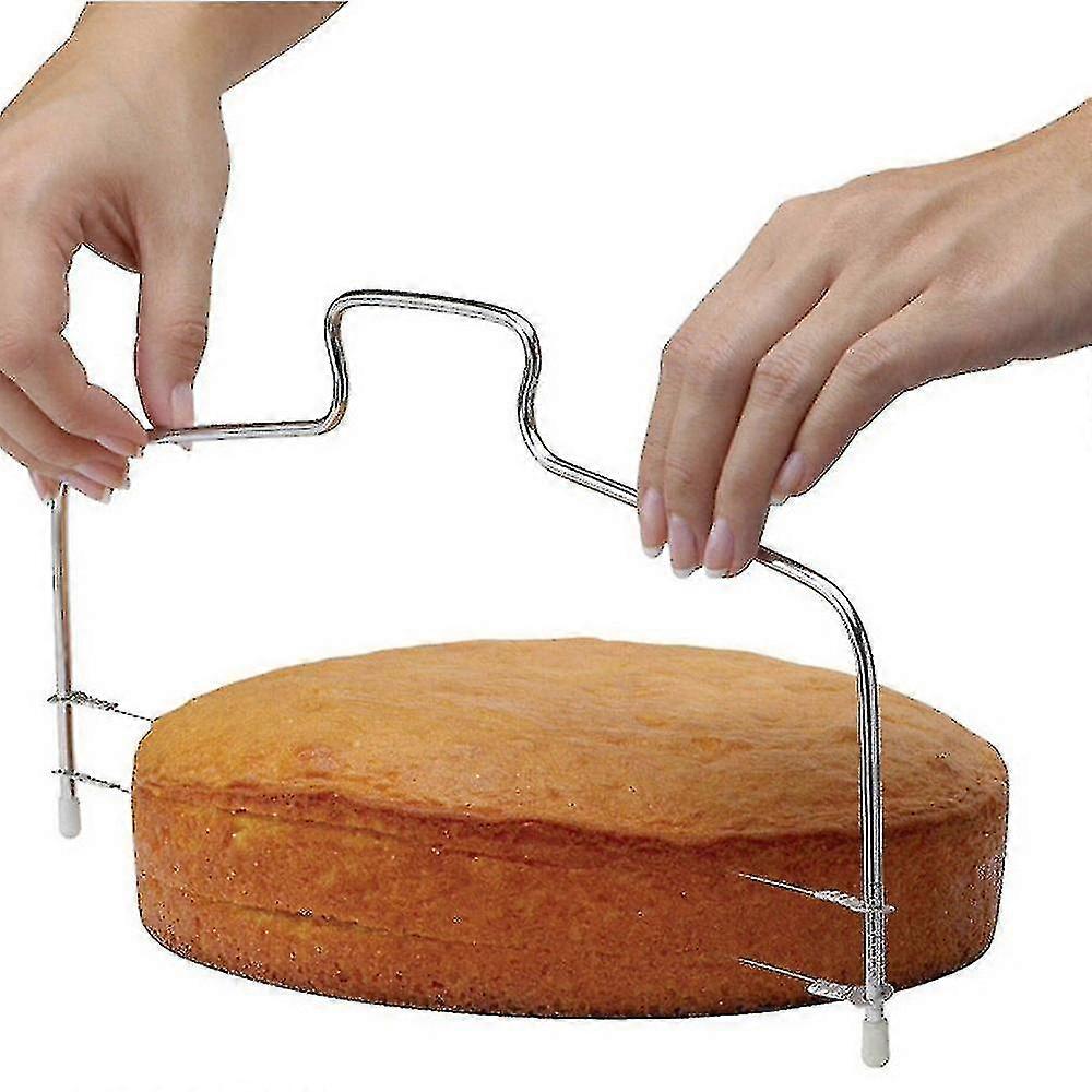 Adjustable Wire Cake Leveler Pizza Dough Cutter Tools Stainless