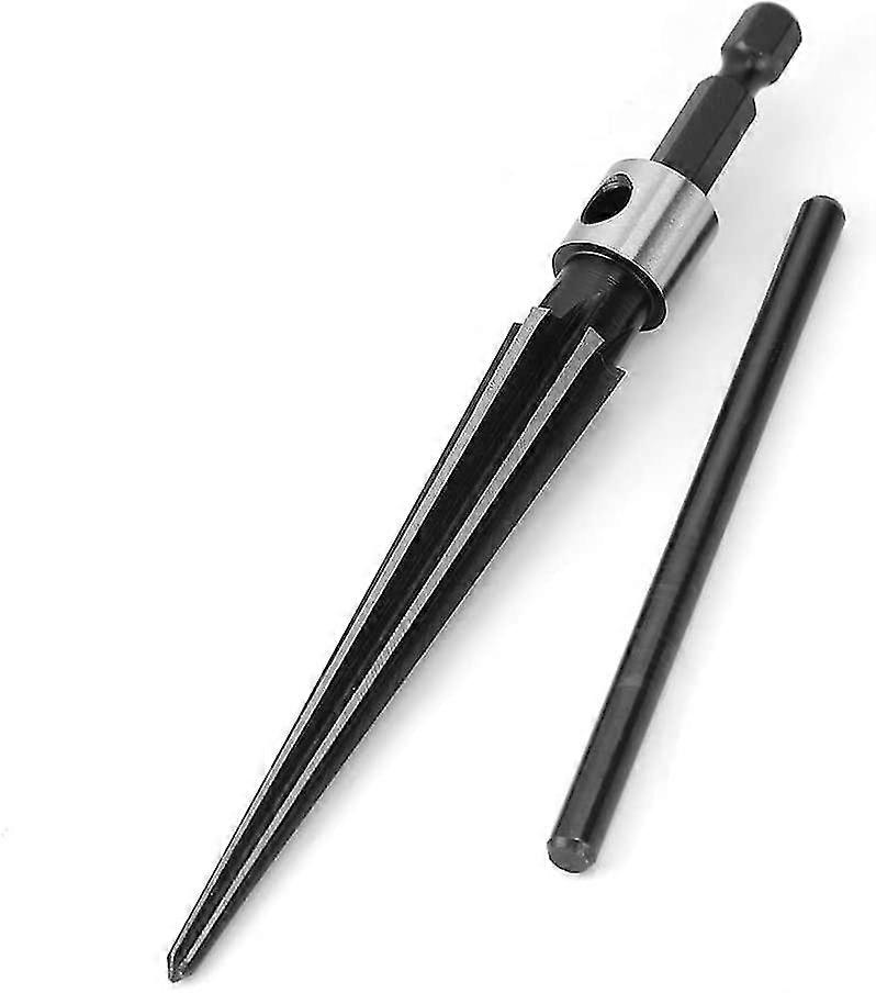 Hand Reamer, Carbon Steel Bridge Pin Hole Handheld T Shape Tapered Hex Reamer, Handle Drilling Tool For Taper Holes On Top Of Planks, Chamfering