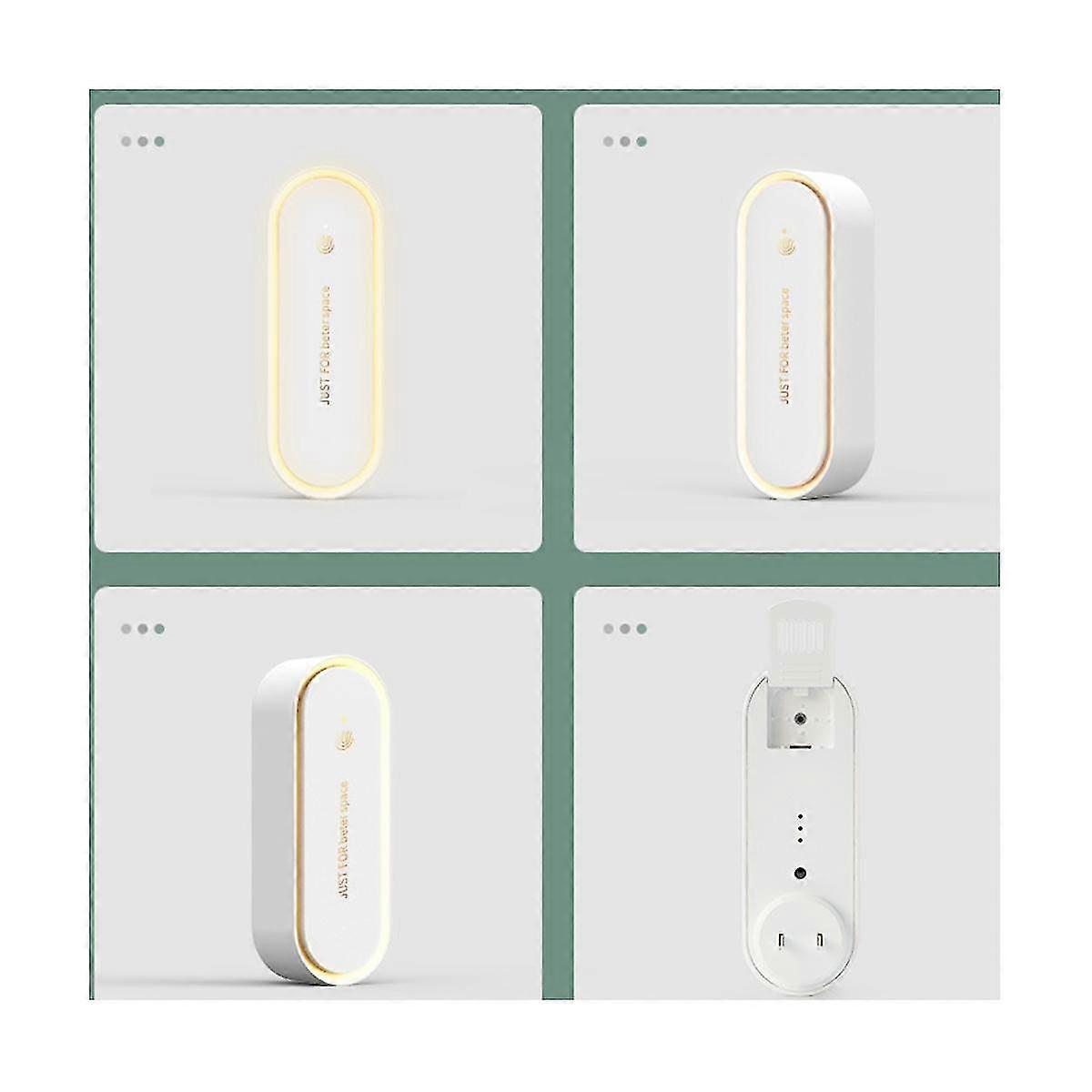 Plug In Purifier Cleaner Mini Remove Smoke Portable Deodorizer Freshener Us Plug,green