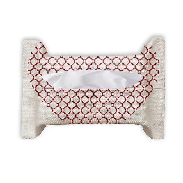 Circles Heart Valentine's Day Red Paper Towel Tissue Bag Napkin Bumf