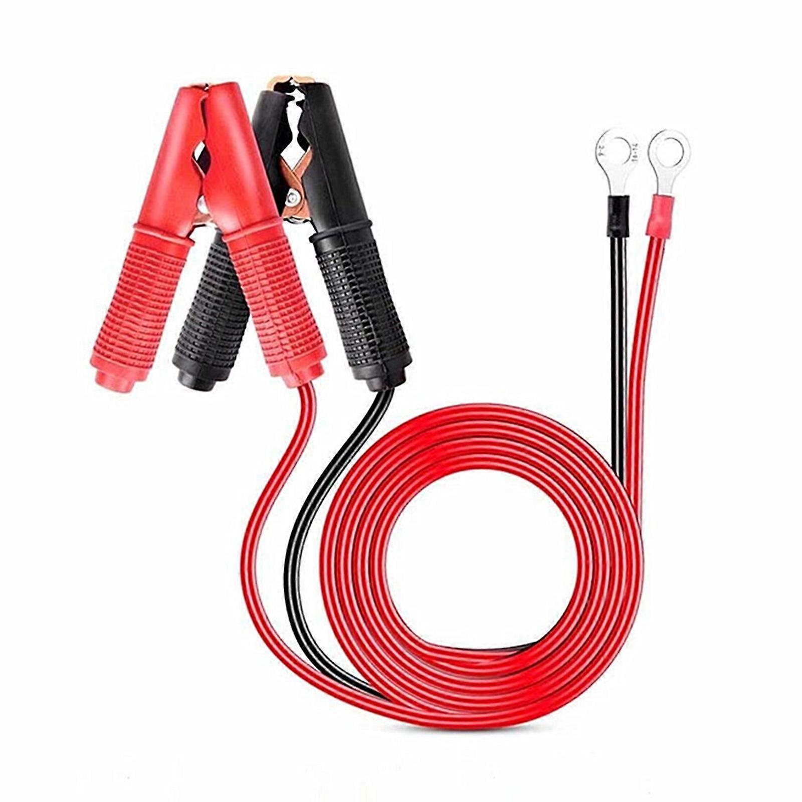 Auto Car Battery Alligator Clip-on Connector Clamp Socket Extension Charge Cable