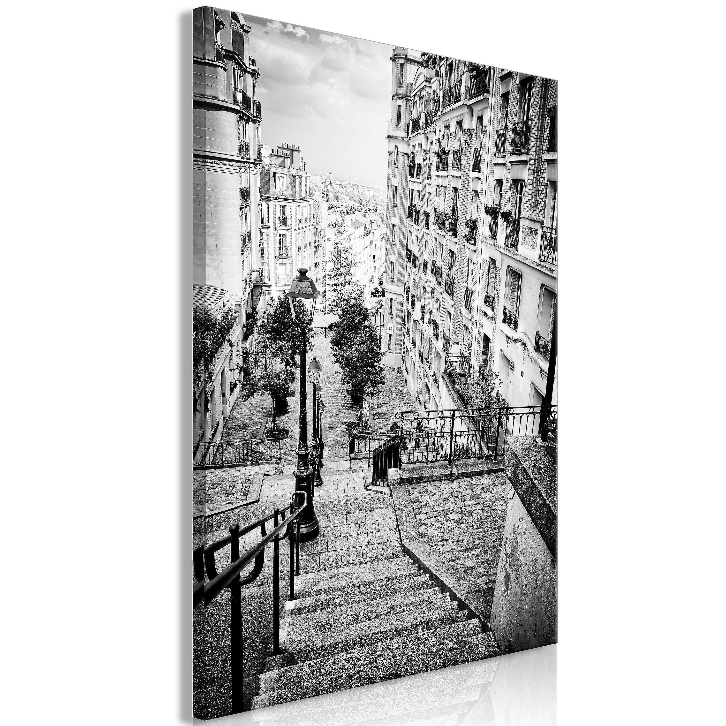 Leinwandbild - Pariser Vorort (1-teilig) Hochformat