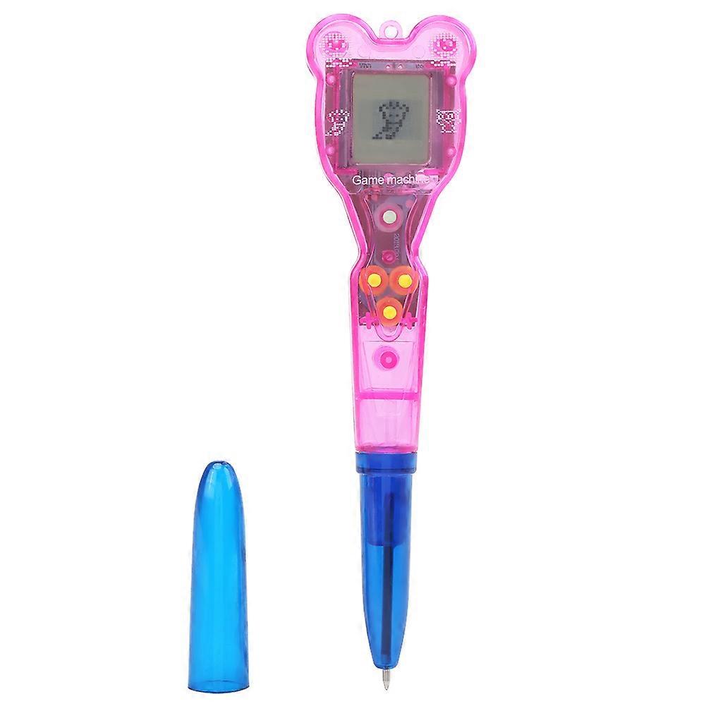 子供の子供の電子おもちゃノスタルジックな仮想デジタルペットペンハンドヘルドゲーム機(ピンク)