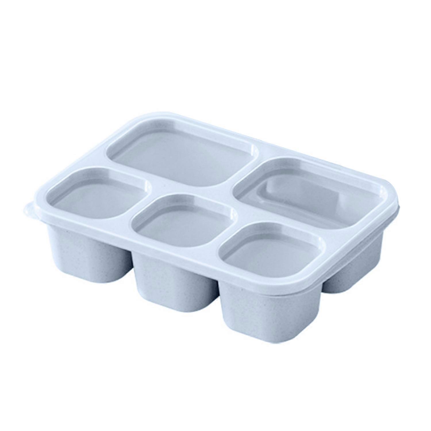 Bento Lunch Box Containers for Adults Kids 5-Compartment Reusable Snack Boxes for School Work Travel