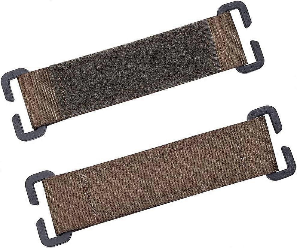 2 Pcs Hook Loop Tactical Morale Patches Attachment Display Board Dark Olive Green 1 inch Nylon Molle Display Panelk with Plastic Clasp Patches Display