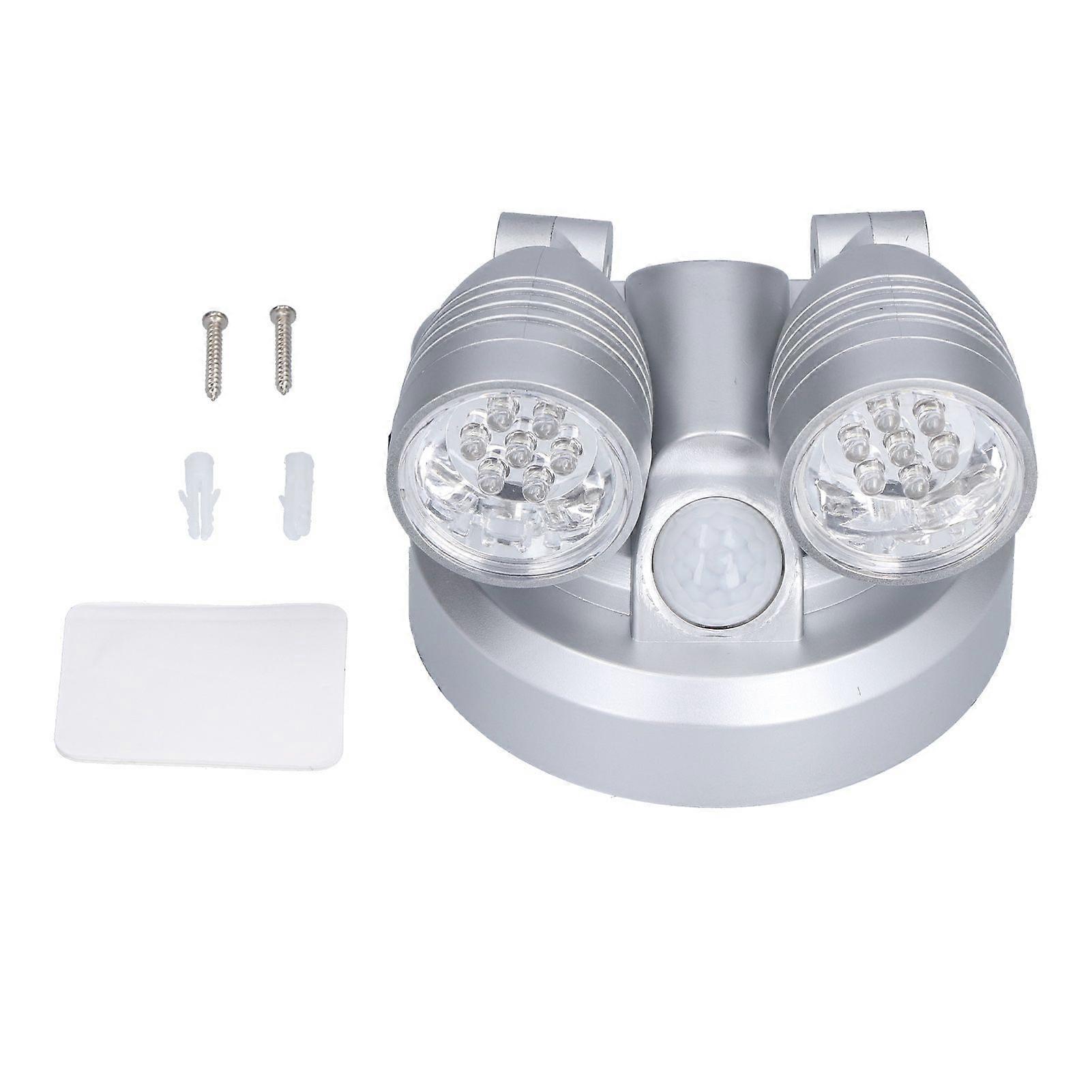 Adjustable Sensor Light Double Head Infrared Induction Motion Sensor Lamp LED Night Light