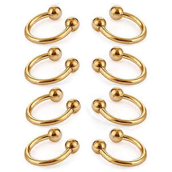 asal Septum Ring Horseshoe Ear Piercing [Gold]