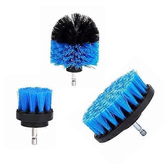 3Pcs Tile Grout Drill Brush Cleaning Power Scrubber Tub Cleaner Attachment Kit