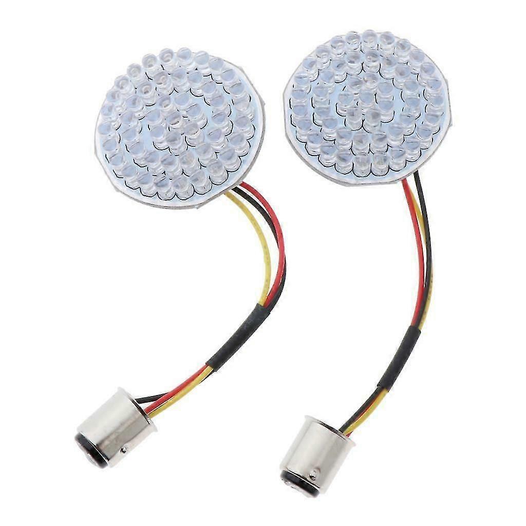 Red Led Turn Signals Lights Panel Replacement For Motorcycle. (2pcs)
