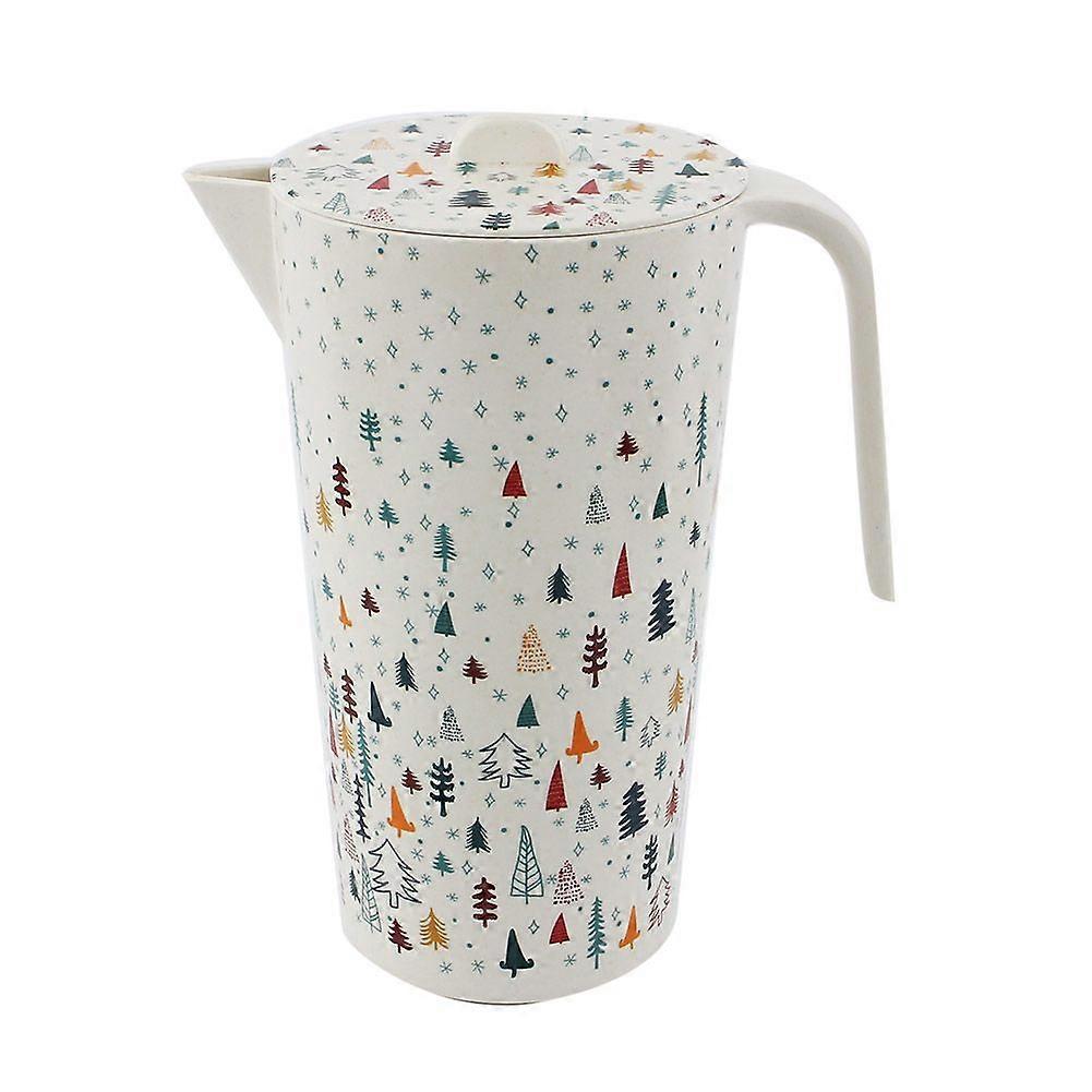 1.8L Large Capacity Heat Resistant Kettle Home Juice Cold Hot Water Jug(Tree)