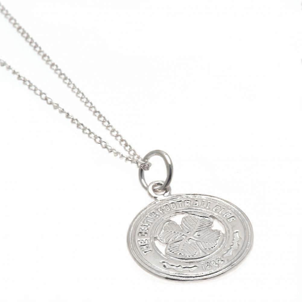 Celtic Fc Sterling Silver Pendant &amp; Chain