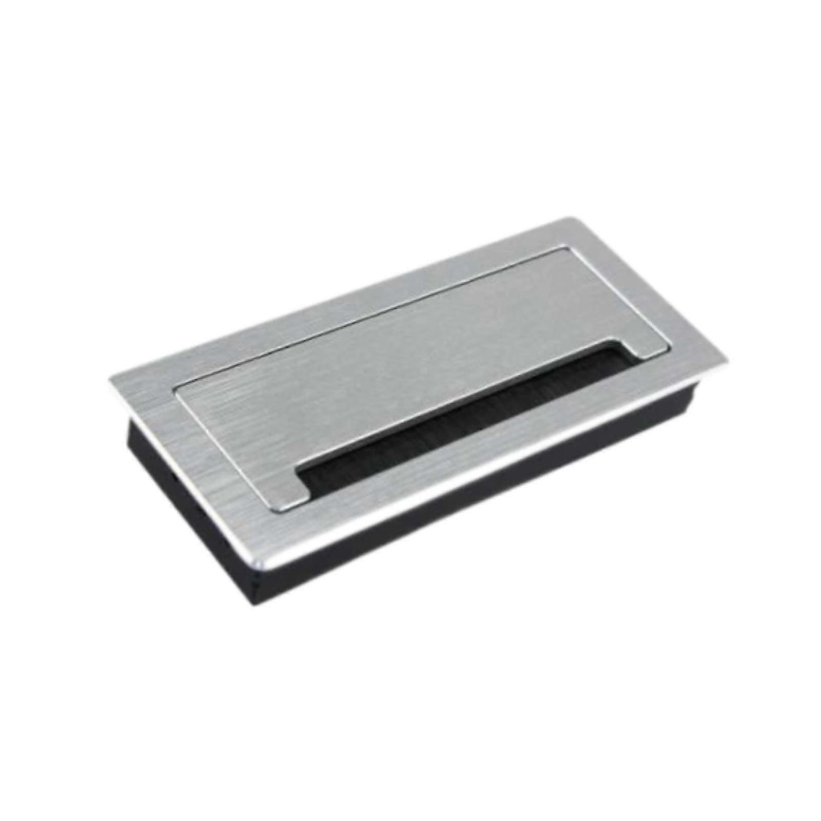 Skrivebord Kabel Grommet Hulldeksel Solid for Konferanserom Databord Hjem 20cmx9cmx2.8cm