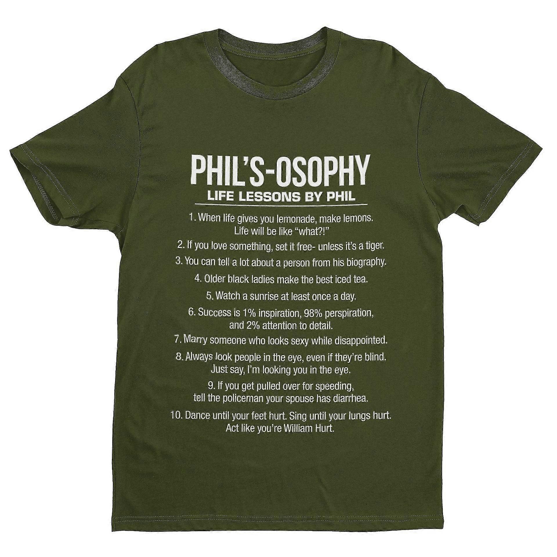 Phil's-osophy T Shirt Dunphy Idea M Vert militaire
