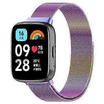 ZRUXE BD-HM 3-313 Voor Redmi Watch 3 Lite Milan magnetische stalen mesh horlogeband