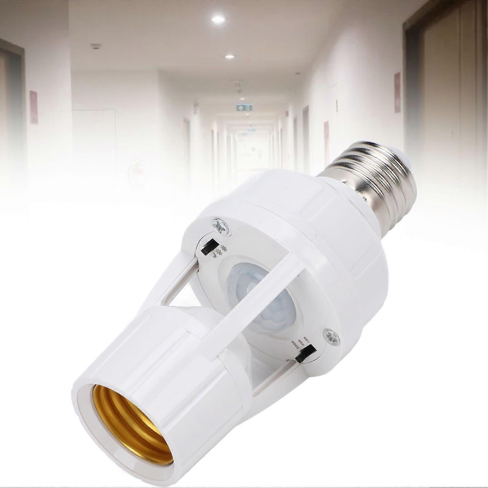 Motion Sensor Light Socket E27 Screw Light Bulb Holder LED Infrared Motion Sensor Lamp Switch Socket for Home