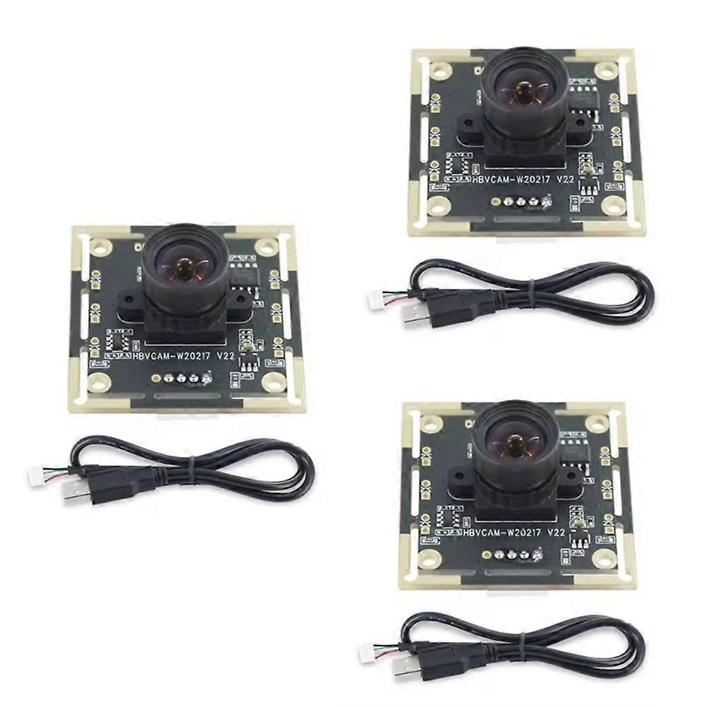 3Pcs Camera Module 100 Degree OV9732 with 3 Meters Cable 1280x720 30fps, for DIY Autodarts.Io , USB