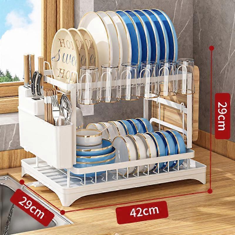 Compact Dish Rack Multifunctional Dish Drying Rack Rustproof Kitchen Dish Drying Rack