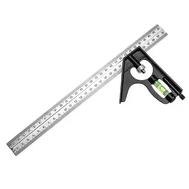 Multi Functional Combination Adjustable Right Angle Ruler and Protractor Movable Measuring Tool Measuring Instrument