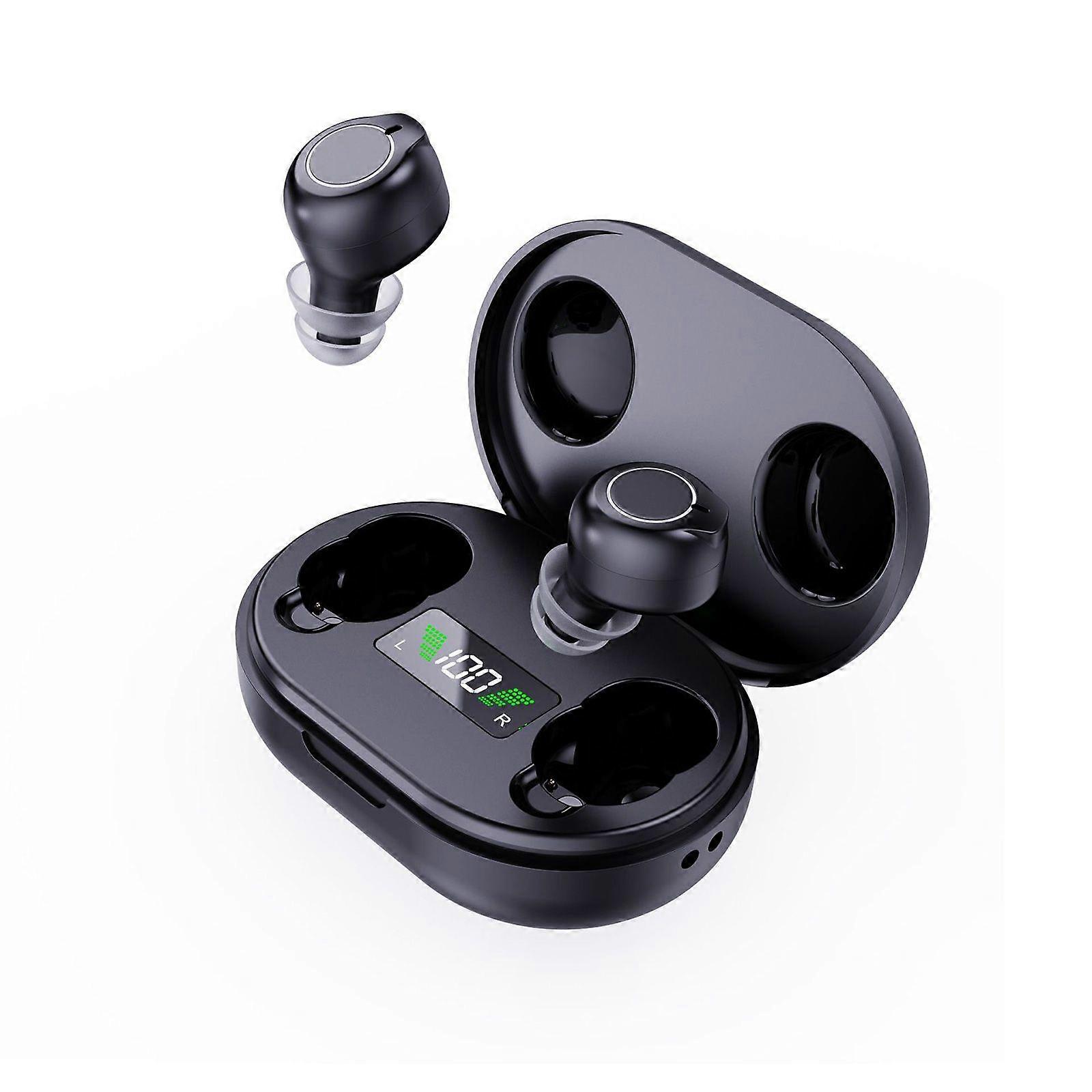 Dual Ear Hearing Aids Sound Amplifier for Elderly Rechargeable Hearing Amplifier with Portable Charging Case Battery Display Touch Control Noise Reduc