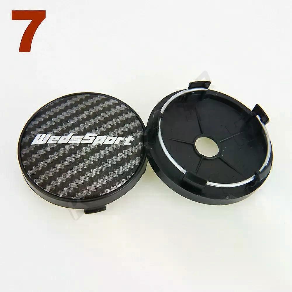 4 יחידות Od 60mm / id 55mm גלגל מרכז כובע Advan Wedssport Kranze לוגו גלגל כיסוי רכזת כובע חישוק כסף & שחור & אדום & כחול