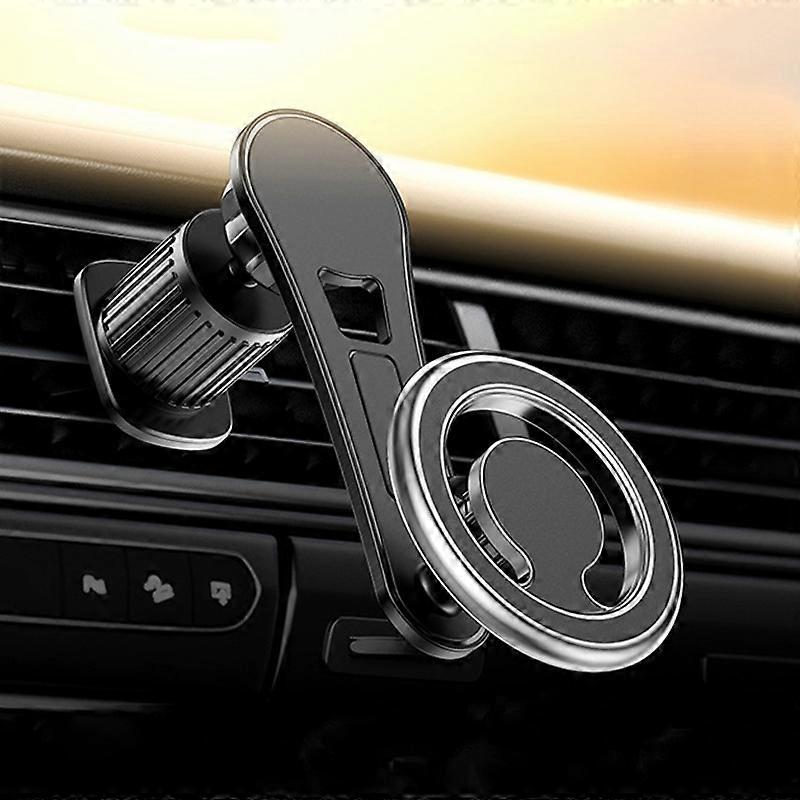 D19 Car Magnetic Mobile Phone Holder Rotatable Metal Navigation Bracket, Spec: Extended (Silver) D19 Extended (Silver)