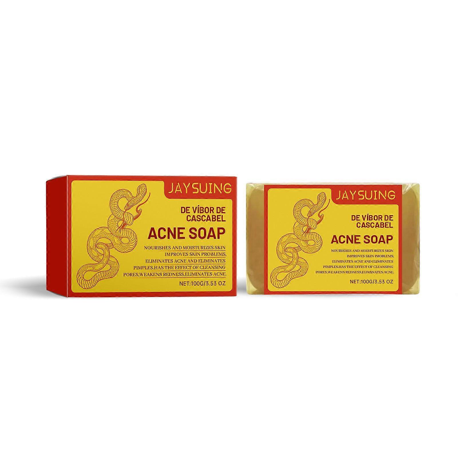 Jaysuing Acne Cleaning Soap Gentle Cleansing Back Acne Smooth Refreshing Skin Rejuvenation Cleansing Soap
