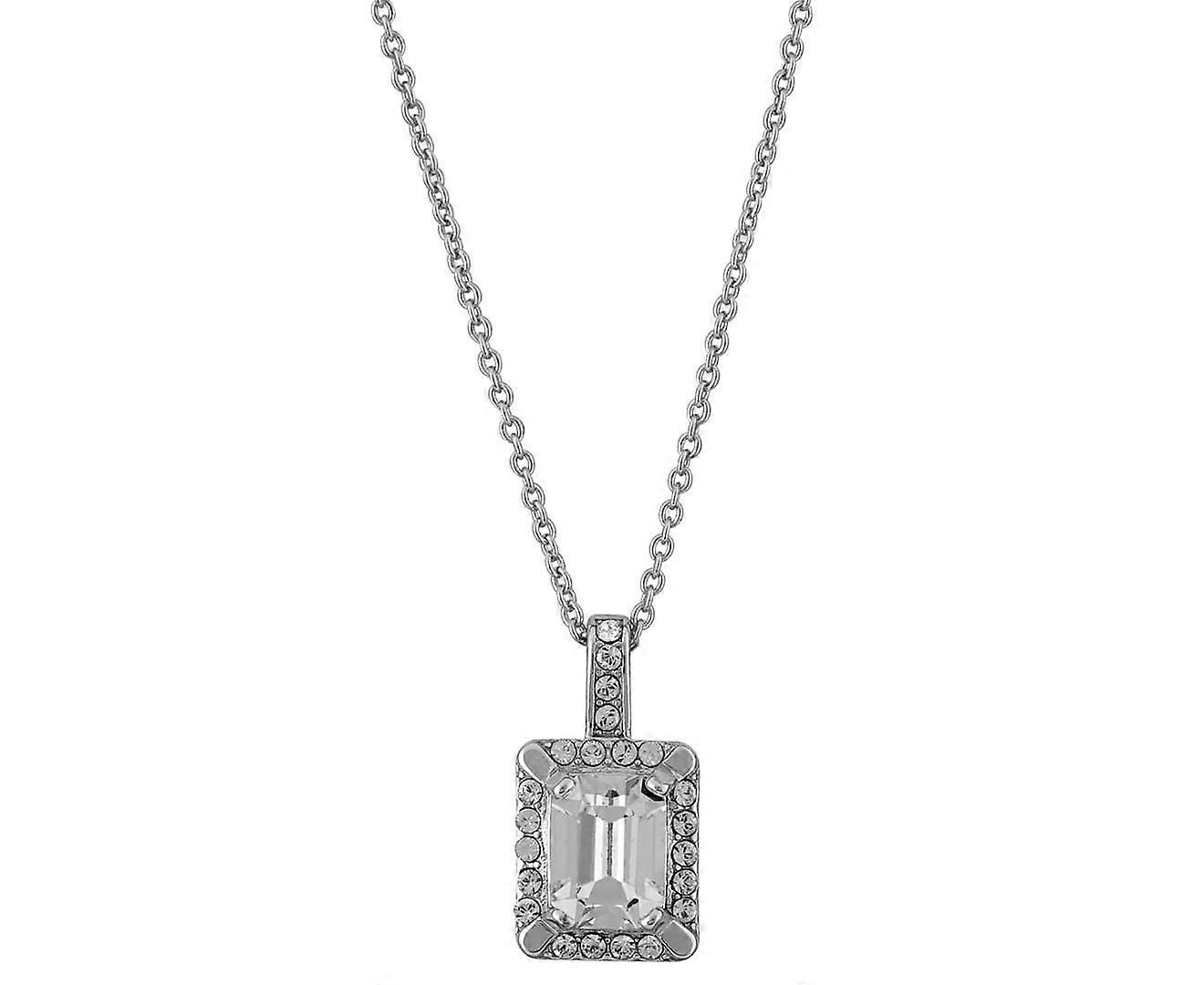 Collar de cristales - Oro blanco