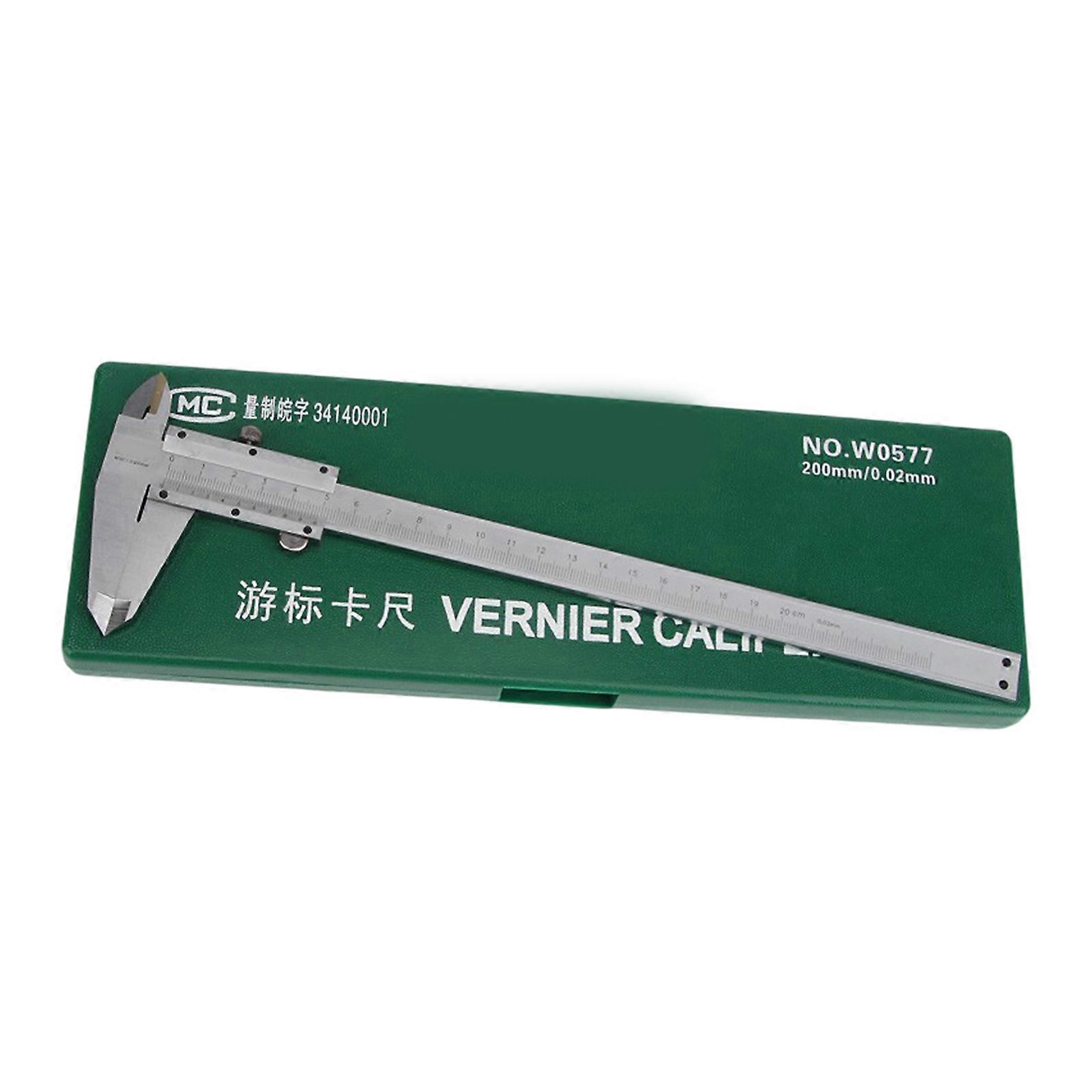 Precision Vernier Caliper 0-150/0-200mm Micrometer Gauge Measuring Tool Length Depth Thickness Diameter Measurement Tool