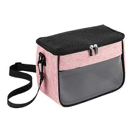 Hamster Carrier Bag with Removable Liner Transparent Window Adjustable Strap Hedgehogs Chinchillas Ferrets Small Pet Carrier Bag
