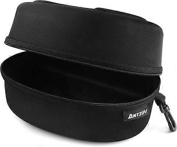 Hard Ski Goggle Case EVA Case, Breathable Vents Waterproof Shockproof Shell, Extra Large Sports Storage Rack Accessory, Black