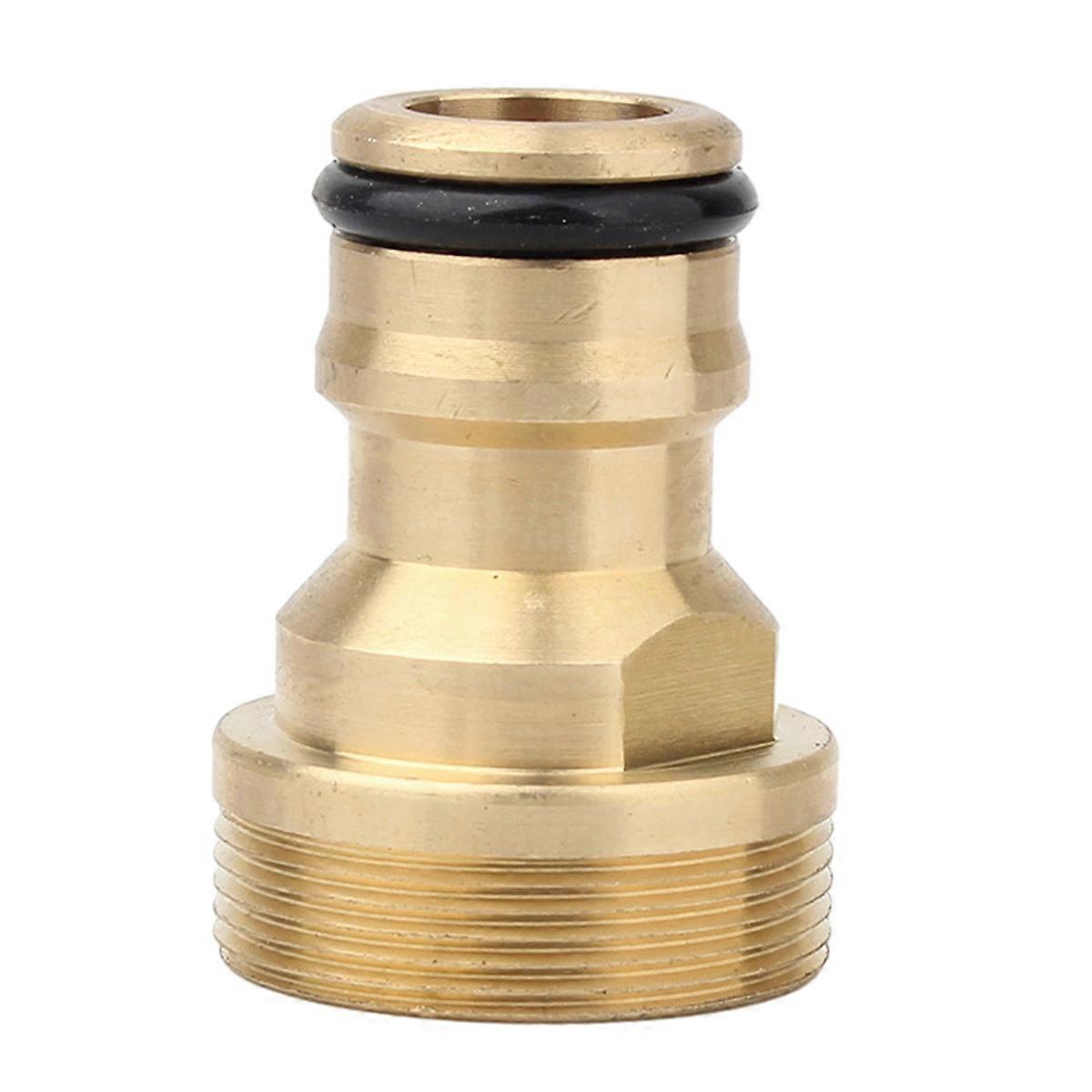 Garden Irrigation System Connector, Quick Connect Design for Seamless Hosing, Solid Brass Construction Resists Corrosion, Easy Installation for