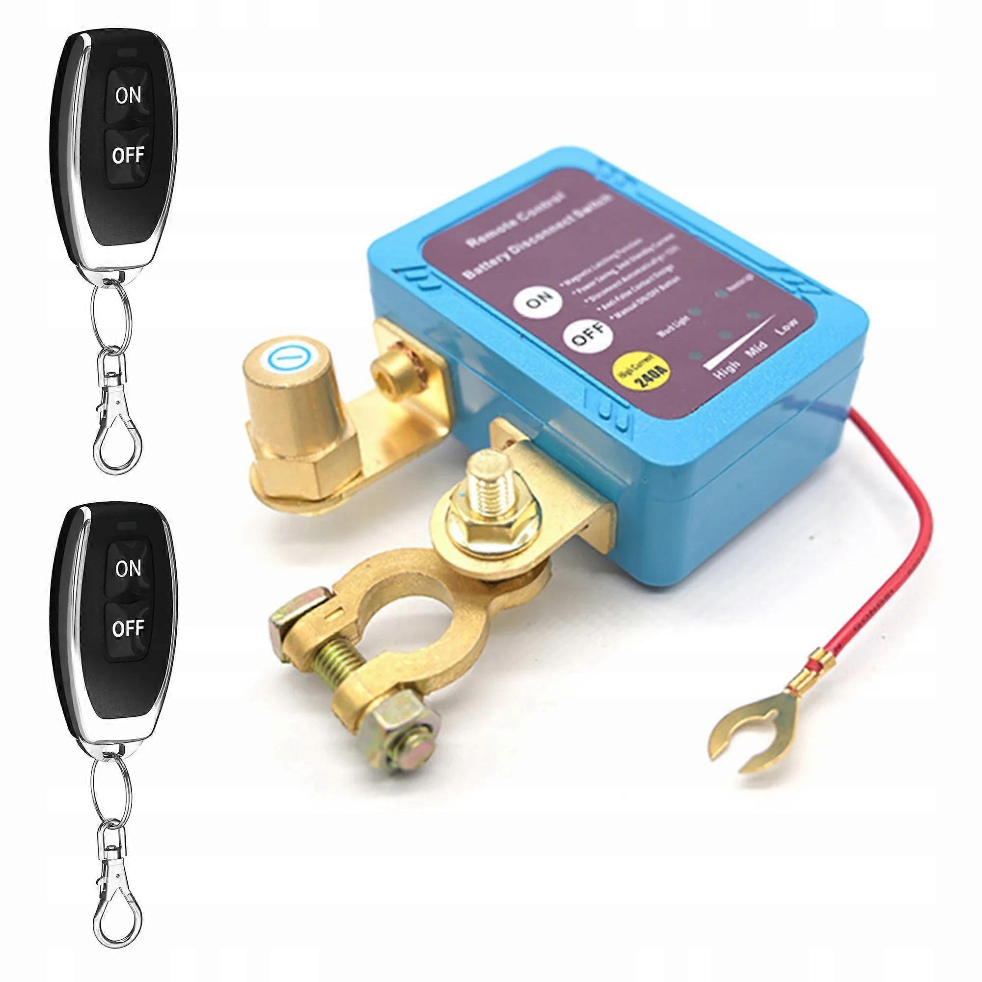 Fjernkontroll for automatisk batterifrakobling 12v 240a 2x fjernkontroll