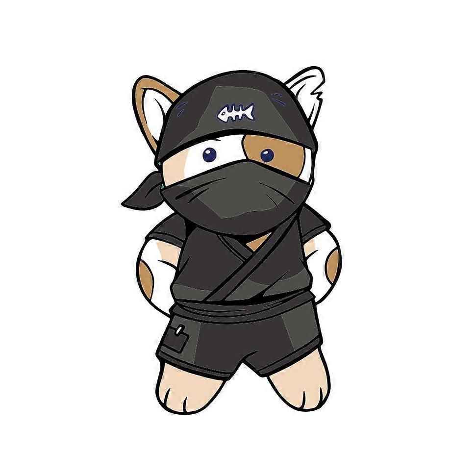 Iron-on patch Ninja Cat