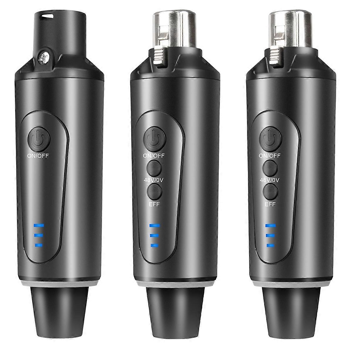 3PCS Wireless Microphone System XLR Microphone Converter Adapter