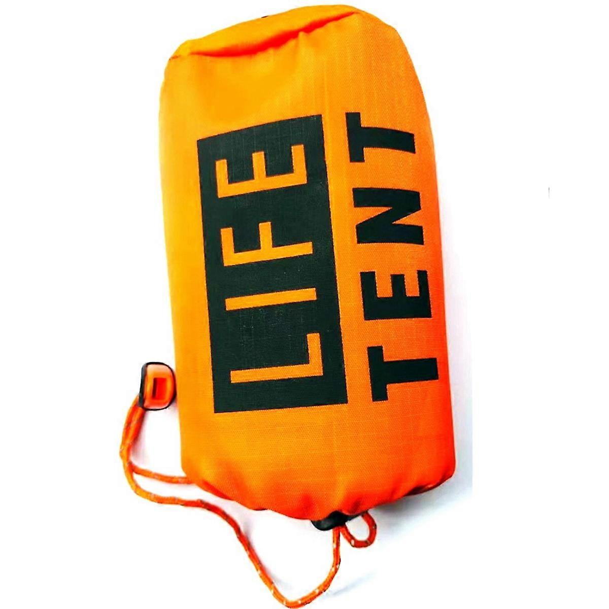 アウトドアサバイバルサバイバルブランケットオレンジテント+ホイッスル付きバッグ