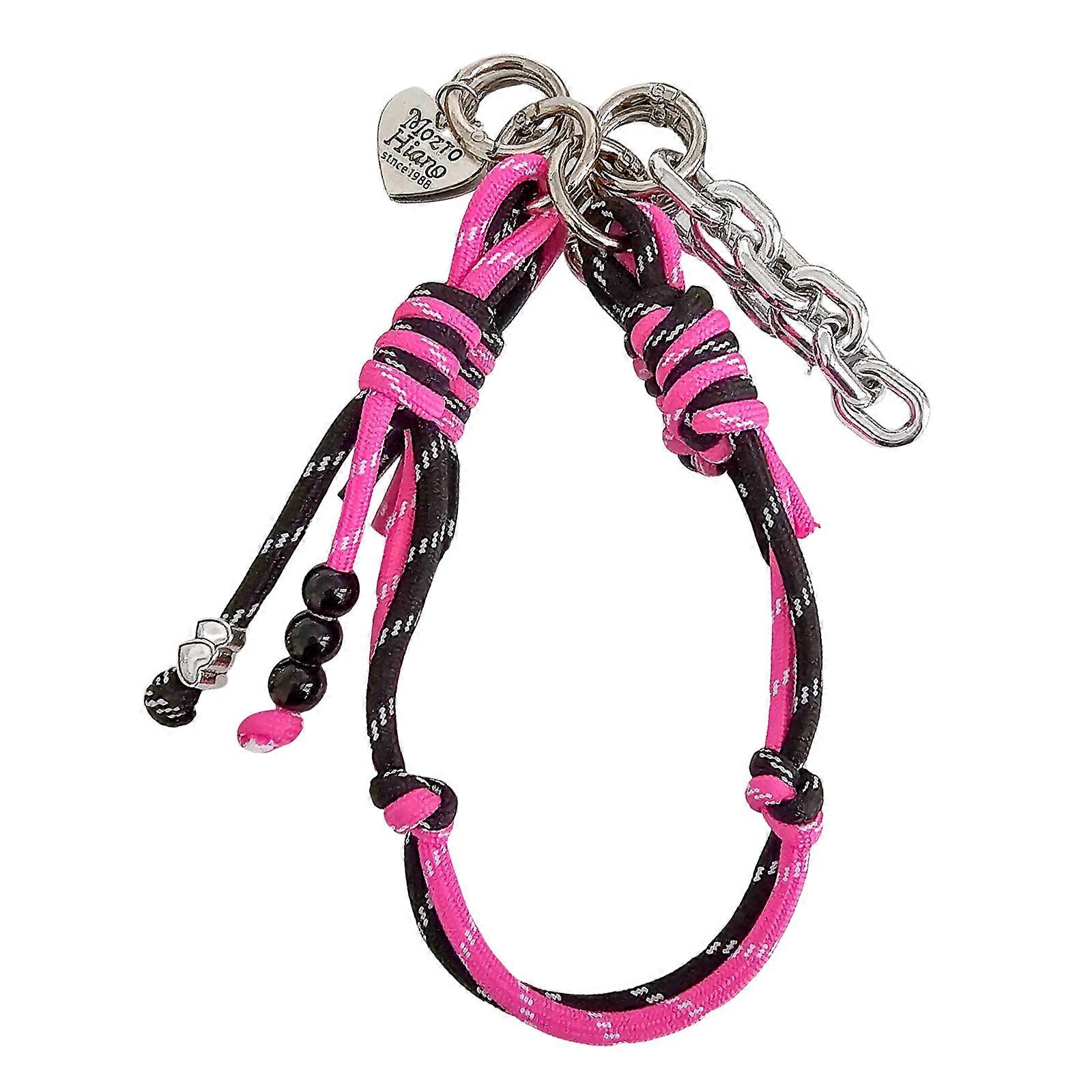 Adjustable Handcrafted Wrist Strap Lanyard for Phone Tablets Secure Device Handling Outdoor Activity Everyday Commute  Black rose