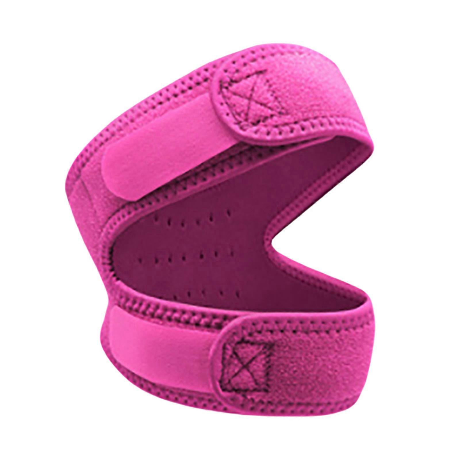 Επιγονατίδα τένοντα Knee Strap Breathable Συμπίεση Knee Wrap Ελαφρύ Άνετο Wear Sport Knee Protective Brace Ροζ
