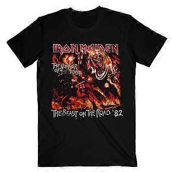 Iron Maiden – Number Of The Beast Official T-Shirt – Black, Short Sleeve, 100% Cotton – Made In Germany