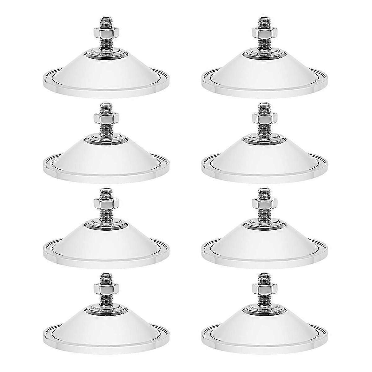 8Pcs Heavy Duty Suction Cups Strong Thickened Window Suction Cups Clear Pvc Sucker Pads 2.16Inch La