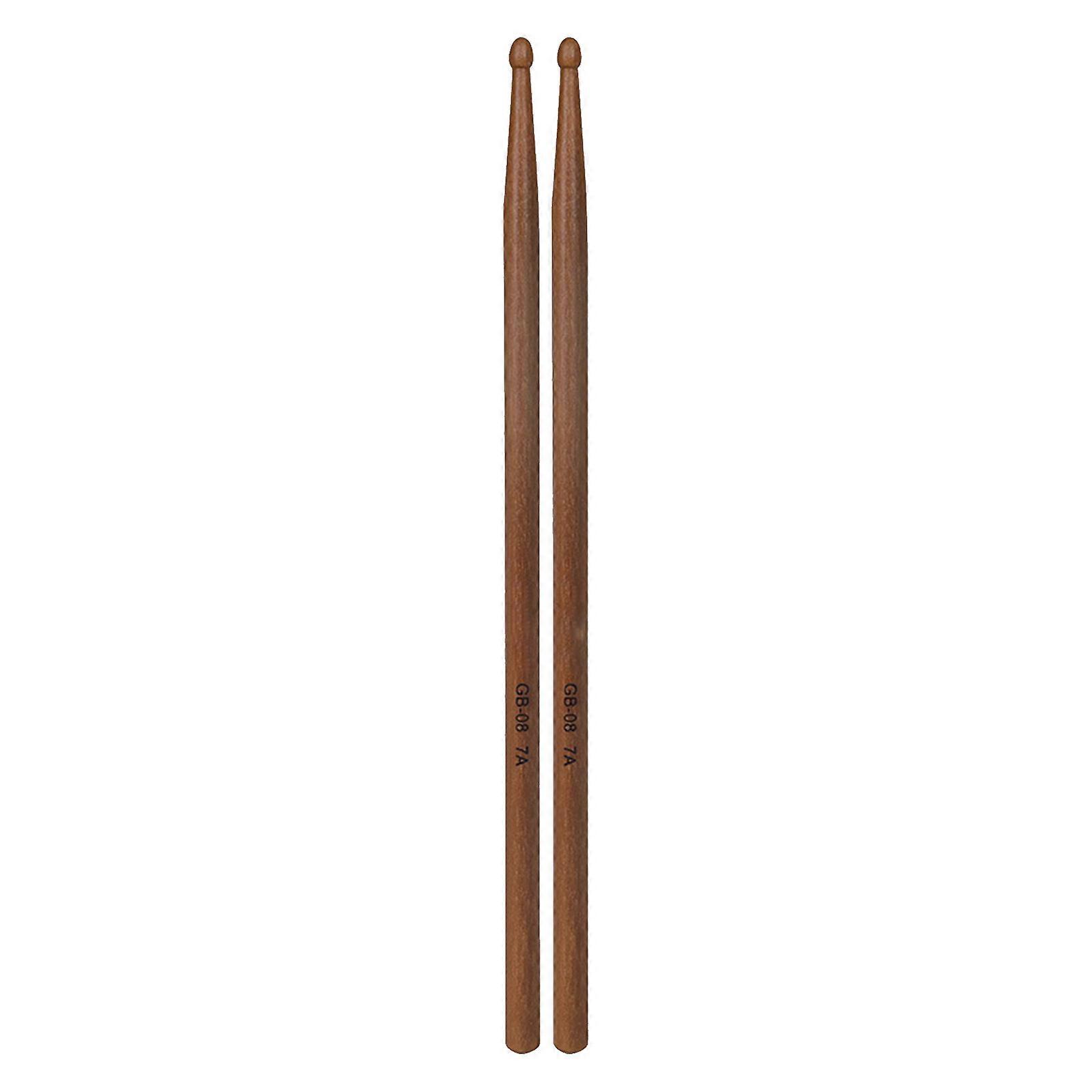 1Pair Nonslip Universals Drumsticks 5A/7A Redwoods Drum Sticks Simple Practical Drumstick for Adults Kids and Beginner