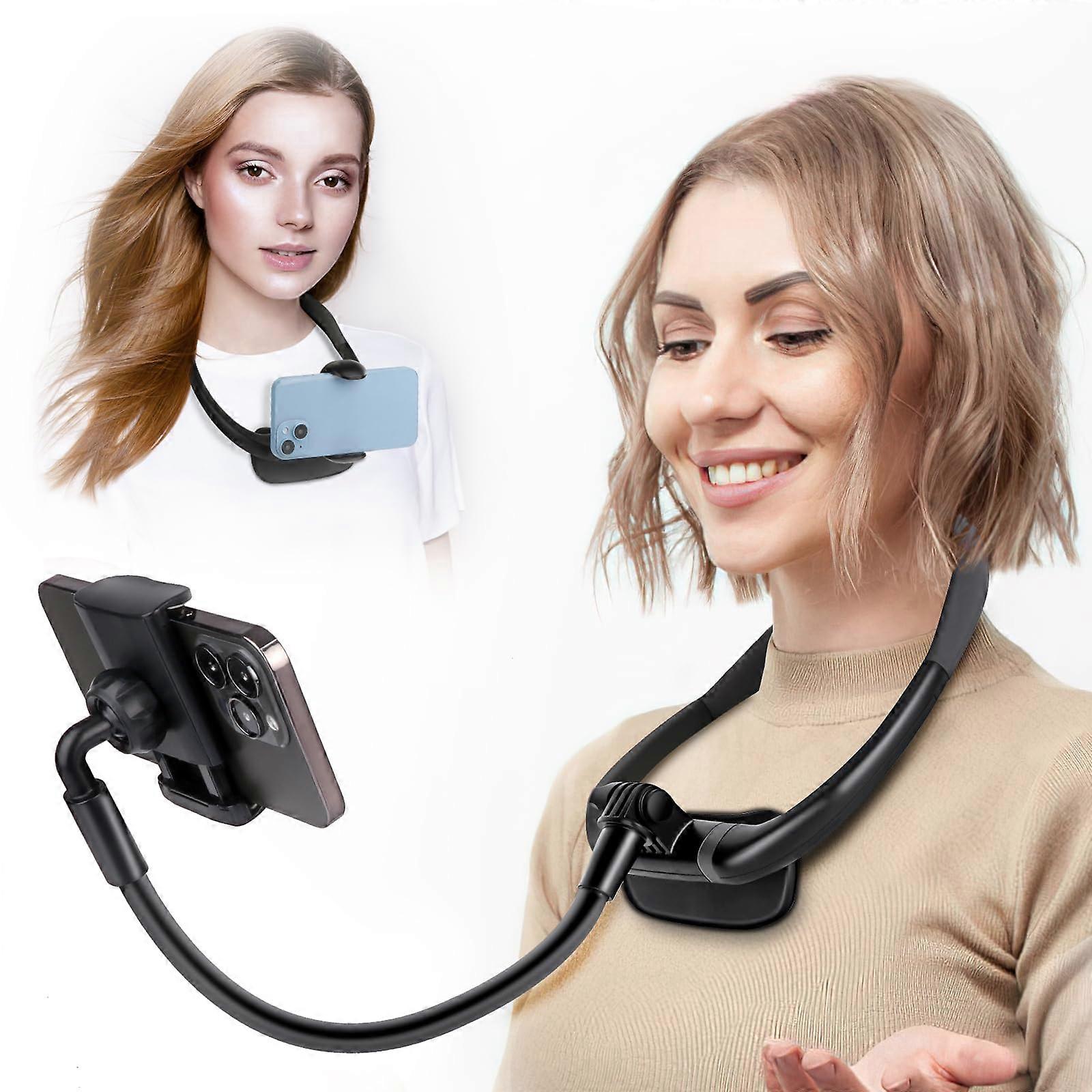 Flexible Cell Phone Stand for Bed POV/Vlog Selfie Mount 4.7''-6.7''