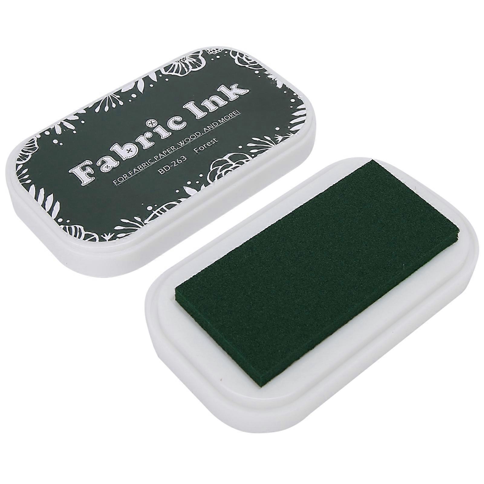 Restore Style Sponge Colored Ink Pad DIY Accessories for Rubber Stamp Paper ClothBD-263 Forest Green