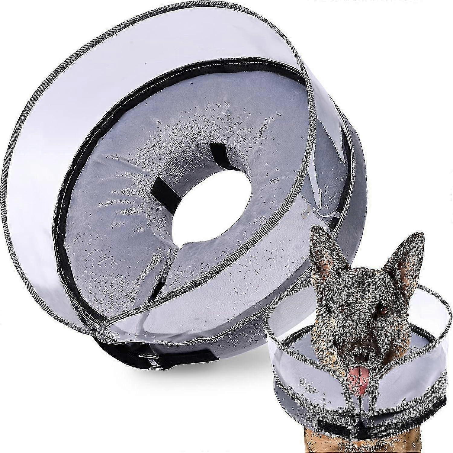 Dog Cone, Inflatable Dog Cone After Surgery For Small Medium Large Dogs, Soft Cones With Enhanced Anti-licking