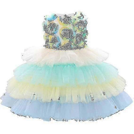 Flicka Blomma Spädbarn Tutu Tyll Klänningar För 6-24m